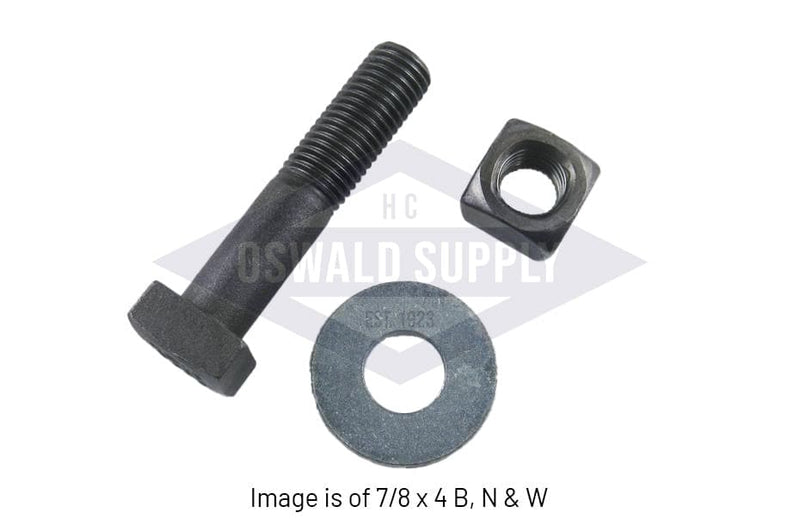 3/4 X 4 1/2, Square Head Bolt, Square Nut and Washer for Handhole Plate