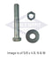 (MBO640S) 5/8 X 4, Hex Head Bolt, Hex Nut and Washer for Handhole Plate