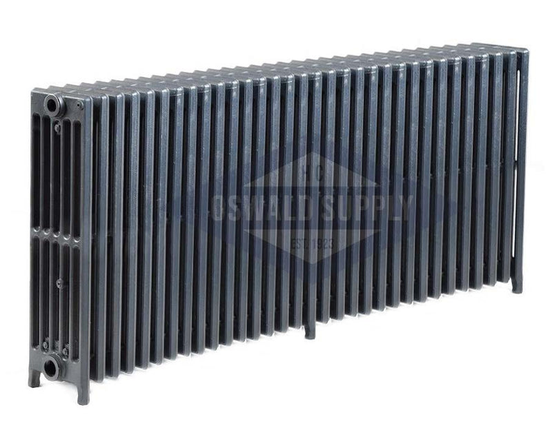 Cast Iron Radiator, Size: 6-5/16" Width x 25" Height x 56" Length - 32 Sections, 6 Tubes, Water/Steam, Custom Build (Non-Returnable) - Oswald Supply