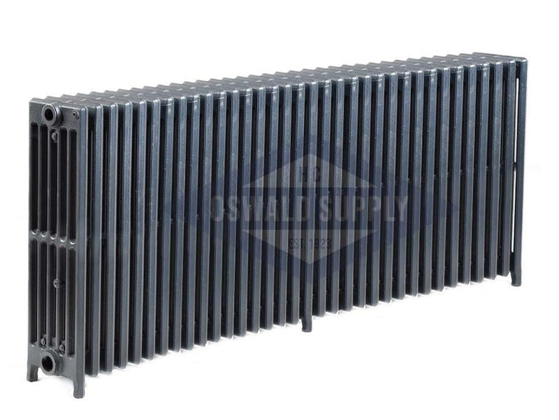 Cast Iron Radiator, Size: 6-5/16" Width x 25" Height x 59 1/2" Length -34 Sections, 6 Tubes, Water/Steam, Custom Build (Non-Returnable) - Oswald Supply