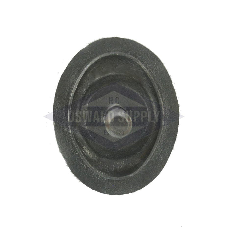 (PHH1B) Ames/Cycotherm Boiler Handhole Plate. 2-3/4 x 3-3/4, E, Curved 18R - Oswald Supply