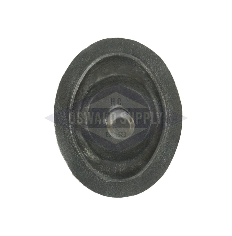 (PHHOS4003) O&S Powermaster Boiler Handhole Plate Only. 2-3/4 X 3-3/4, Elliptical, Cast Iron, Curved, Solid Bolt, "321004003" - Oswald Supply