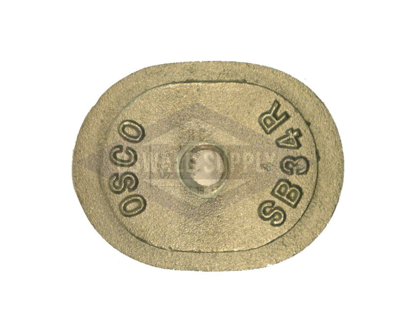 OUT OF STOCK, See Replacement Part PHH7002, (PHHSB34R) 3 X 4, Obround, Cast Iron, Solid Bolt, Flat, "SB34R". Handhole Plate Only Only. - Oswald Supply