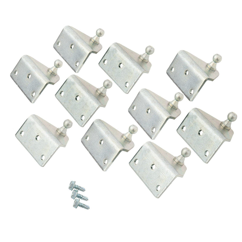 Ball Stud Mounting Bracket for Gas Spring 90 Degree Angle, Long Neck 10mm Ball Diameter (5 Pack - 10 Units) - Free Ground Shipping - Oswald Supply