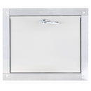 Midland Style Stainless Steel Trash Chute Door - Bottom Hinged - L Handle - Rubbish - Standard Trim