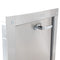 "U" Universal Stainless Steel Trash Chute Door - Bottom Hinged - ADA Compliant - Rubbish - Standard Trim