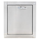 "M" Midland Style Stainless Steel Trash Chute Door - Bottom Hinged - ADA Compliant - Rubbish - Standard Trim