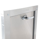 "M" Midland Style Stainless Steel Trash Chute Door - Bottom Hinged - ADA Compliant - Rubbish - Standard Trim