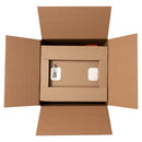 "M" Midland Style Stainless Steel Trash Chute Door - Bottom Hinged - ADA Compliant - Rubbish - Standard Trim