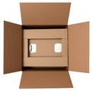 "M" Midland Style Stainless Steel Trash Chute Door - Bottom Hinged - T Handle - Rubbish - Standard Trim