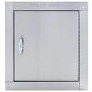 "M" Midland Style Stainless Steel Trash Chute Door - Side Hinged - T Handle - Linen - Standard Trim