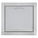 "M" Midland Style Stainless Steel Trash Chute Door - Bottom Hinged - T Handle - Rubbish - Standard Trim