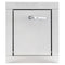 "R" Replacement Stainless Steel Trash Chute Door - Bottom Hinged - L Handle - Rubbish