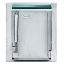 "R" Replacement Stainless Steel Trash Chute Door - Bottom Hinged - L Handle - Rubbish