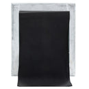 "R" Replacement Stainless Steel Trash Chute Door - Bottom Hinged - L Handle - Rubbish