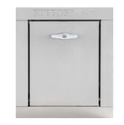 "R" Replacement Stainless Steel Trash Chute Door - Bottom Hinged - T Handle - Rubbish