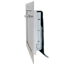 "R" Replacement Stainless Steel Trash Chute Door - Bottom Hinged - L Handle - Rubbish