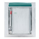 "R" Replacement Stainless Steel Trash Chute Door - Bottom Hinged - L Handle - Rubbish