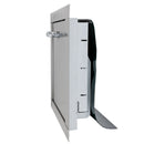 "R" Replacement Stainless Steel Trash Chute Door - Bottom Hinged - L Handle - Rubbish