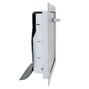 "R" Replacement Stainless Steel Trash Chute Door - Bottom Hinged - L Handle - Rubbish
