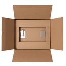 "R" Replacement Stainless Steel Trash Chute Door - Bottom Hinged - L Handle - Rubbish