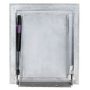 Universal Stainless Steel Trash Chute Door - Bottom Hinged - L Handle - Rubbish - Standard Trim