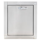 Universal Stainless Steel Trash Chute Door - Bottom Hinged - L Handle - Rubbish - Standard Trim