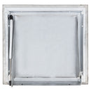 "U" Universal Stainless Steel Trash Chute Door - Bottom Hinged - T-Handle - Rubbish - Standard Trim