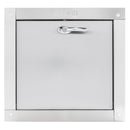 Universal Stainless Steel Trash Chute Door - Bottom Hinged - L Handle - Rubbish - Standard Trim