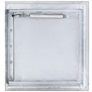 "M" Midland Style Stainless Steel Trash Chute Door - Side Hinged - T Handle - Linen - Standard Trim