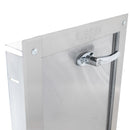 Midland Style Stainless Steel Trash Chute Door - Bottom Hinged - L Handle - Rubbish - Standard Trim