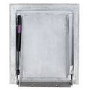 Midland Style Stainless Steel Trash Chute Door - Bottom Hinged - L Handle - Rubbish - Standard Trim