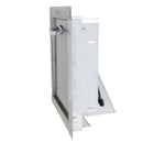 Midland Style Stainless Steel Trash Chute Door - Bottom Hinged - L Handle - Rubbish - Standard Trim
