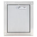 Midland Style Stainless Steel Trash Chute Door - Bottom Hinged - L Handle - Rubbish - Standard Trim