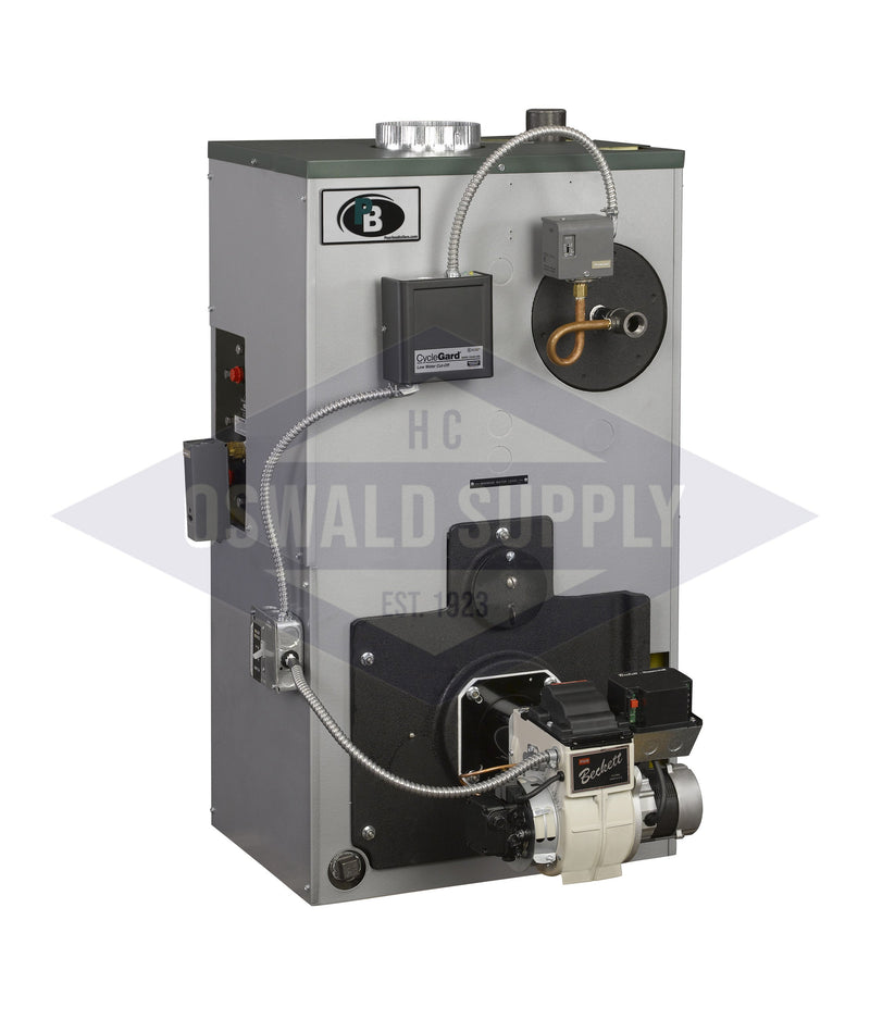 Peerless 1604023 ECT-E-04-SU-AFG-1S 210 Input MBtu - 85% AFUE - Residential Oil-Fired Steam Boiler - With Burner - Knockdown
