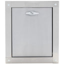 "U" Universal Stainless Steel Trash Chute Door - Bottom Hinged - T-Handle - Rubbish - Standard Trim