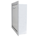 "W" Wilkinson Style Stainless Steel Trash Chute Door - Bottom Hinged - Thumb Latch - Rubbish - Standard Trim