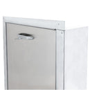 "W" Wilkinson Style Stainless Steel Trash Chute Door - Bottom Hinged - Thumb Latch - Rubbish - Standard Trim