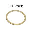10-Pack - 3/4" Brass Gauge Glass Washer - Oswald Supply