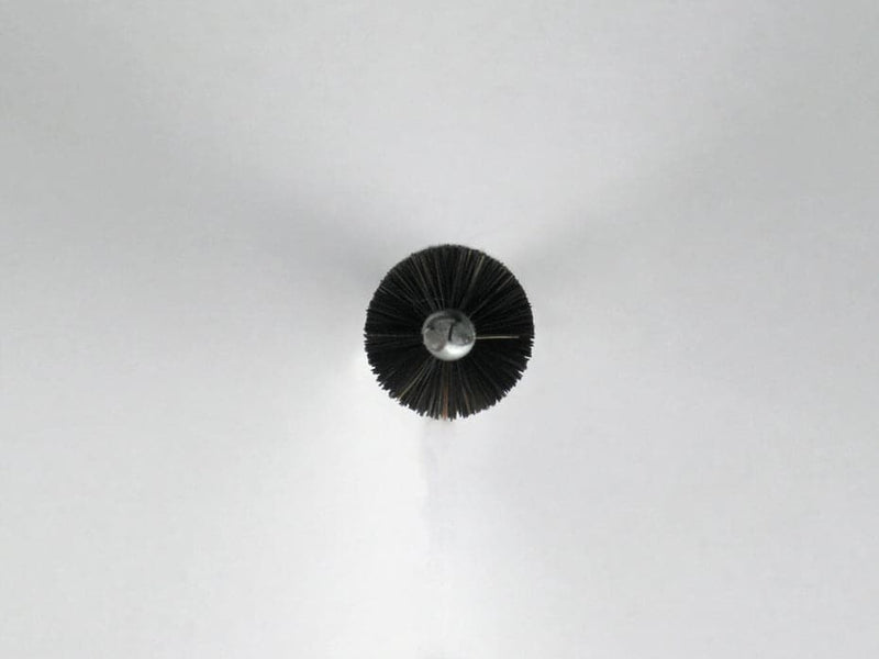 1/2" Round, Fiber, Boiler Brush Head w/ Handle - MB01836 - Oswald Supply