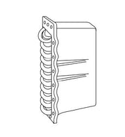 Weil Mclain Boiler T Coil for 57-77, 78-B5 Series Boilers - 8 3/4" X 20" - 16 BH  (7735-X)