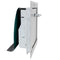 Universal Stainless Steel ADA Compliant L Handle with Standard Closure Trash Chute Door - Bottom Hinged, HRX09L