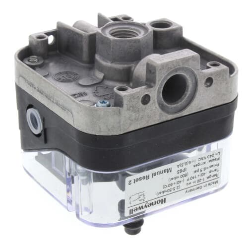 Honeywell C6097B3028, 01" 20'' W.C Manual Reset, 1/4" NPT Pressure