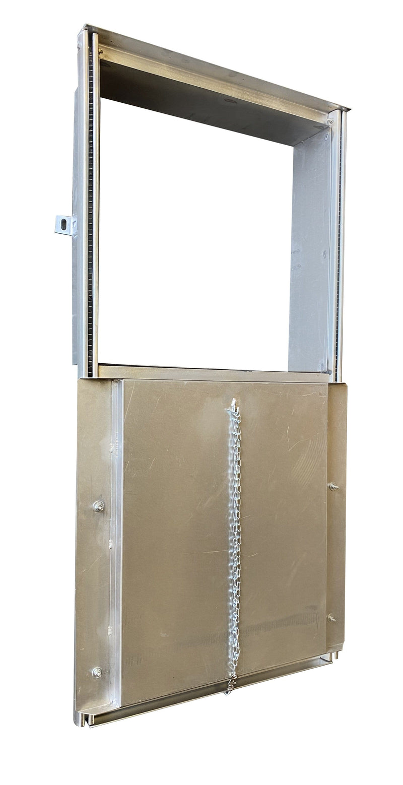 Trash Chute Discharge Door - Square - Midland Style Side  View