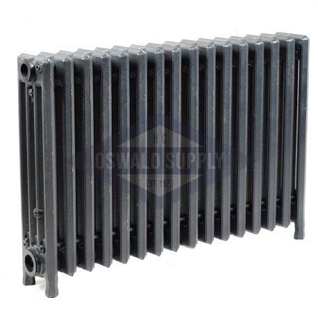 Cast Iron Radiator, Size: 4-7/16" Width x 19" Height x 28" Length - 16 Sections, 4 Tubes, Water/Steam 