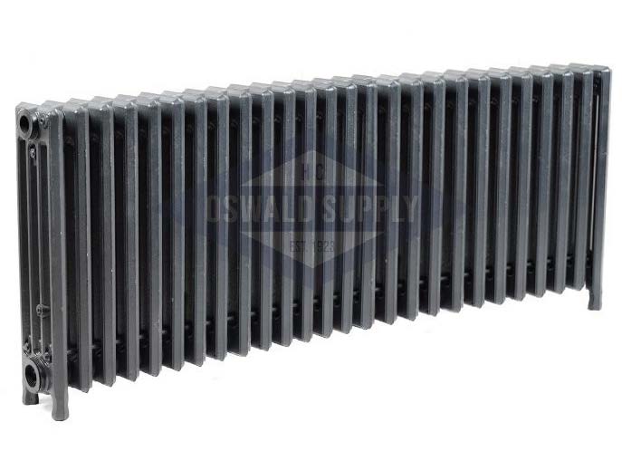 Cast Iron Radiator, Size: 4-7/16" Width x 19" Height x 45 1/2" Length - 26 Sections, 4 Tubes, Water/Steam ,  Oswald Supply