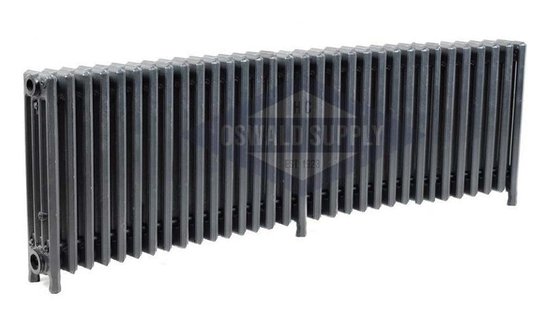 Cast Iron Radiator, Size: 4-7/16" Width x 19" Height x 56" Length - 32 Sections, 4 Tubes, Water/Steam , Custom Build (Non-Returnable), Oswald Supply