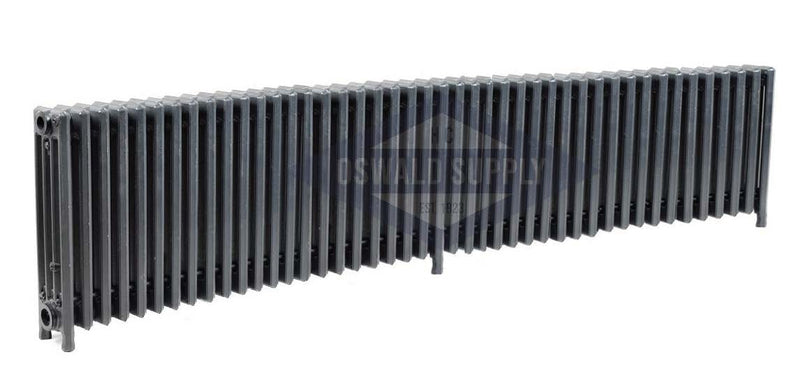 Cast Iron Radiator, Size: 4-7/16" Width x 19" Height x 77" Length - 44 Sections, 4 Tubes, Water/Steam, Custom Build (Non-Returnable), Oswald Supply