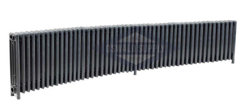 Cast Iron Radiator, Size: 4-7/16" Width x 19" Height x 91" Length - 52 Sections, 4 Tubes, Water/Steam, Custom Build (Non-Returnable), Oswald Supply