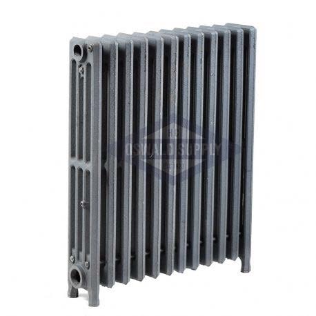Cast Iron Radiator, Size: 4-7/16" Width x 25" Height x 21" Length - 12 Sections, 4 Tubes, Water/Steam - Oswald Supply